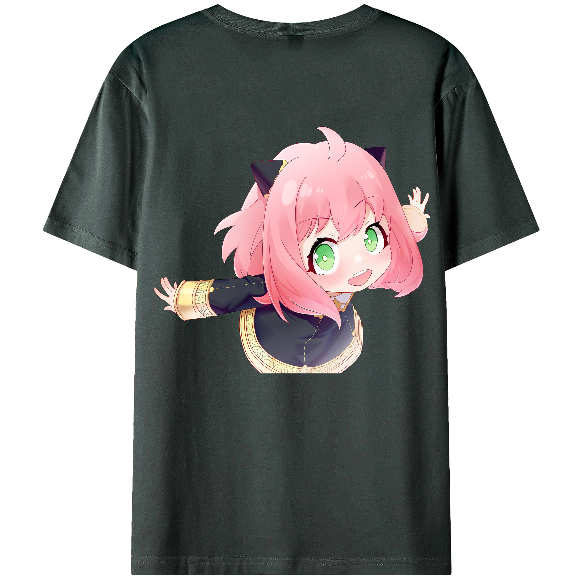 （画像用） SPY×FAMILY间谍家家酒 綿100％ メンズ半袖Tシャツ（バックプリント） 通気性